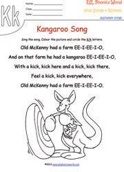 Alphabet Song and Rhyme Worksheets | A-Z Kindergarten Phonics Songs