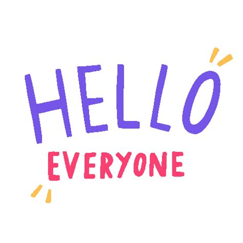 Everyone Hello Sticker by imajanation for iOS & Android | GIPHY