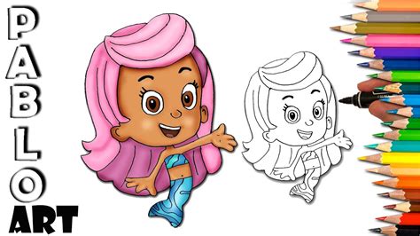 How to Draw Molly Bubble Guppies | Learn to Draw step by step - YouTube