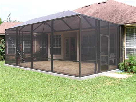 Portable Patio Screen Enclosure Modern Patio & Outdoor-of-Screened Pool ...