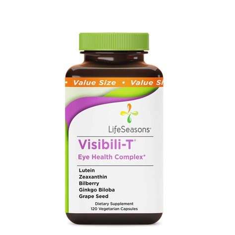 LifeSeasons - Visibili-T - Vision Supplement - Supports Eyesight, Dry Eyes, Night Visibility and ...