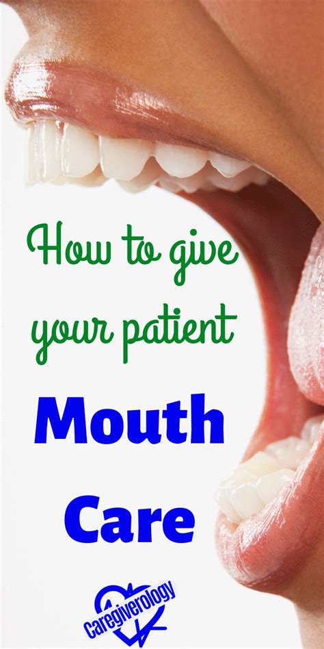 How to Give Your Patient Mouth Care in 2020 | Natural oral care, Oral care, Oral care routine