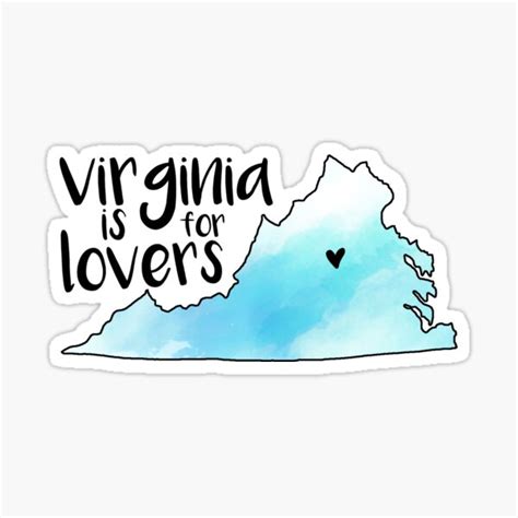 "Virginia is For Lovers Sticker" Sticker for Sale by westcreative ...