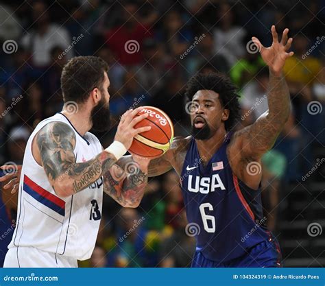 USA Basketball Team in the Final of the Olympic Editorial Stock Image ...