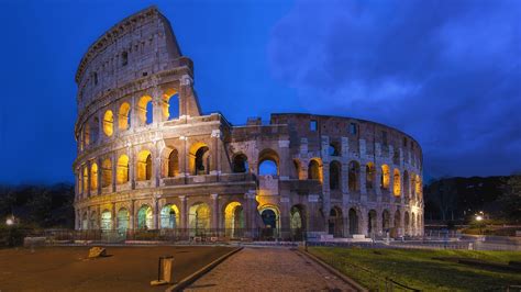 Wallpaper Roman Colosseum, Rome, Italy, night, lights 1920x1200 HD Picture, Image