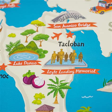 Leyte Illustrated Map Poster – Pinspired Philippines