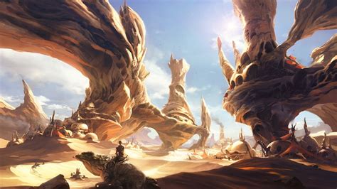 artwork, Desert, Planet, Sand, Landscape Wallpapers HD / Desktop and Mobile Backgrounds