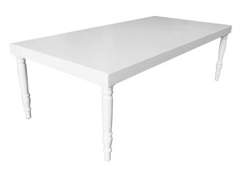 Avalon Rectangular White Dining Table