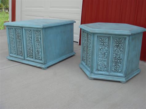 Copperstar Furniture: Turquoise End Tables