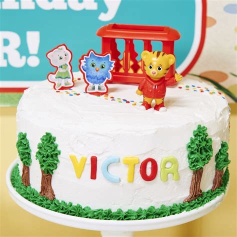 Daniel Tiger Neighborhood cake topper, Daniel Tiger cake topper, Daniel birthday cake topper ...