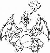 Mega Charizard Pokemon Coloring Pages Sketch Page sketch template