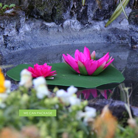 Hot Pink Lotus Flowers | Pink Floating Decoration | Pool Party Decor