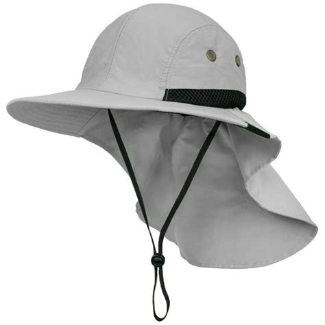 SUN CUBE Mens Fishing Hat with Neck Flap for Men | Sun Hat with Wide Brim for Hiking Safari with ...