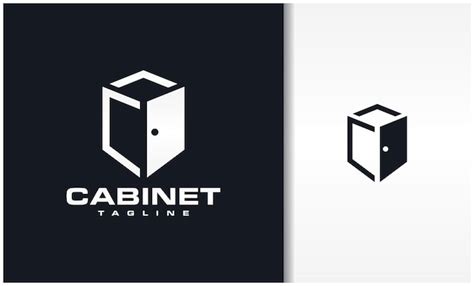 Premium Vector | Cabinet Logo Vector