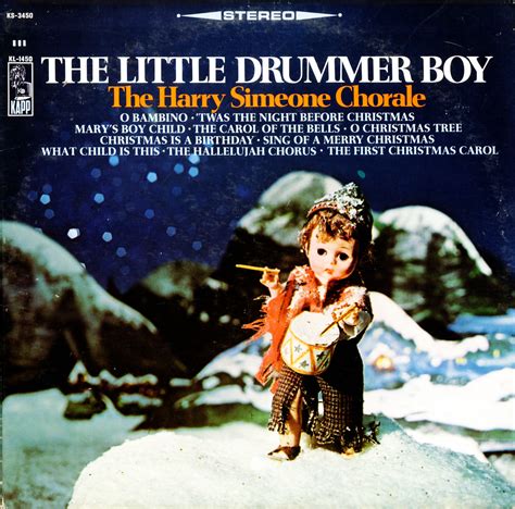 Simeone, Harry Chorale. Little Drummer Boy (KS3450, KL1450) - Christmas Vinyl Record LP Albums ...