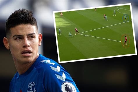 How Rodriguez’s positioning has led to Everton leaking four goals in ...