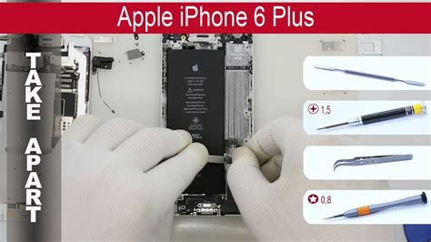 How to disassemble 📱 🍎 Apple IPhone 6 Plus A1522, A1524, A1593 Take apart, Tutorial - YouTube