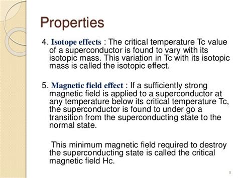 Superconductors