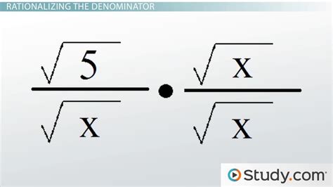 How to Divide Radicals, Square Roots & Rational Expressions - Lesson | Study.com