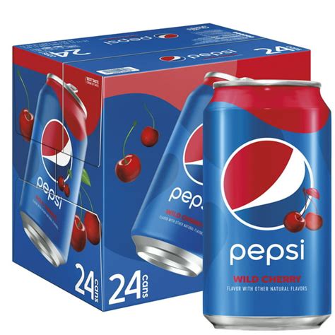 Pepsi Wild Cherry Soda, 12 Fl. Oz., 24 Pack - Walmart.com - Walmart.com