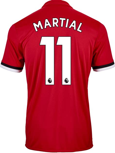 adidas Kids Anthony Martial Manchester United Home Jersey 2017-18 ...