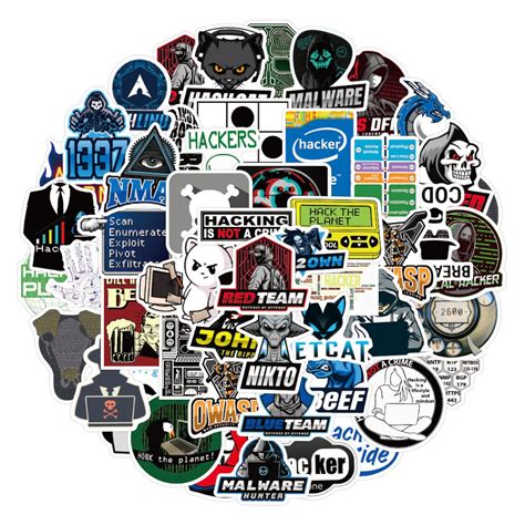 Hacker Programming Stickers Pack 10,30,50pcs, Computer Vinyl Stickers for Laptop Phone ...