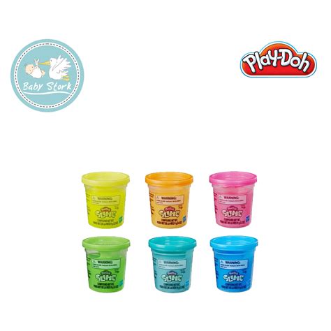 Play-Doh Slime Single Can (E8790) - Green / Light Blue / Dark Blue / Pink / Orange / Yellow ...