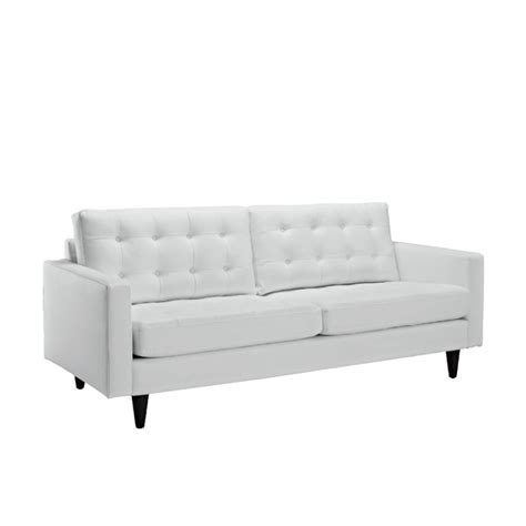 JET WHITE LEATHER SOFA | Please Be Seated