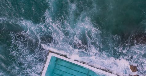 Aerial Photography of Ocean Waves · Free Stock Photo