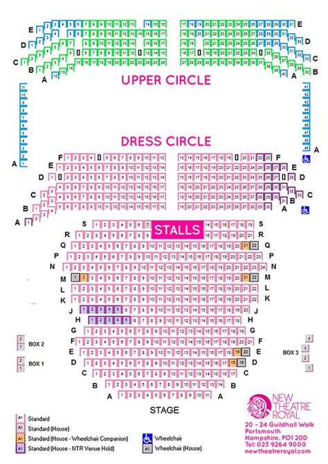 New Theatre Royal, Portsmouth | Seating Plan, view the seating chart for the New Theatre Royal