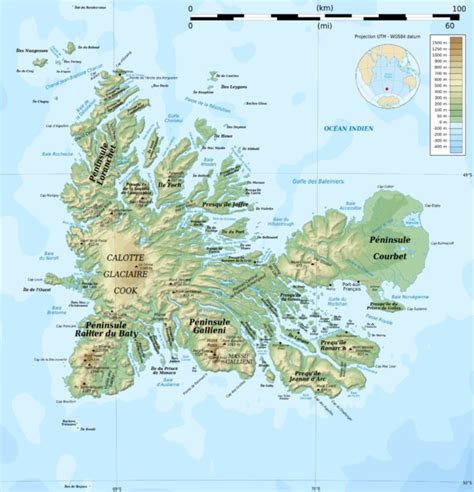 kerguelen islands map