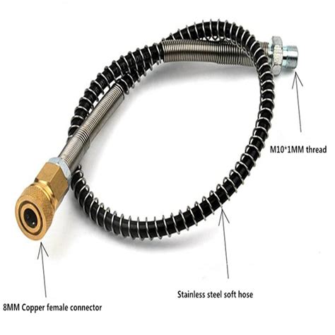 PCP pump and PCP air compressor high pressure hose with Quick connector as picture 1 piece/lot ...