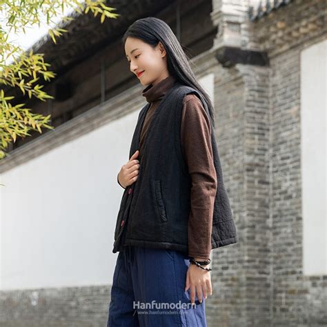 Chinese Jacket Retro Cotton And Linen Vest - Hanfumodern