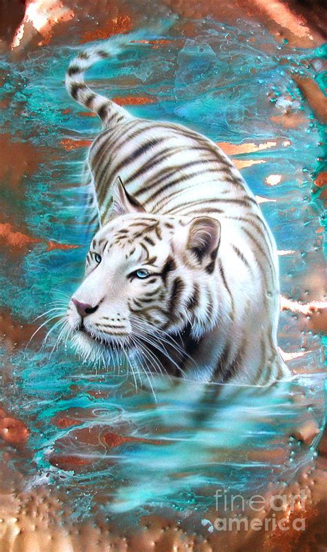 White Tiger Painting at PaintingValley.com | Explore collection of ...