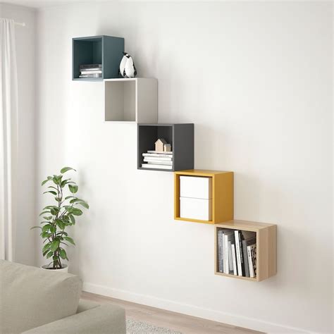 EKET Wall-mounted storage combination - multicolor 2 - IKEA in 2021 ...