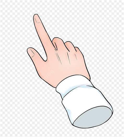 Index Finger PNG Picture, Index Finger Pointing Gesture Illustration ...