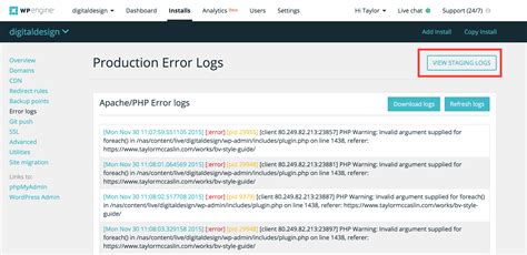 Easily Unbury Staging Error Logs (No Shovel Required) | WordPress ...