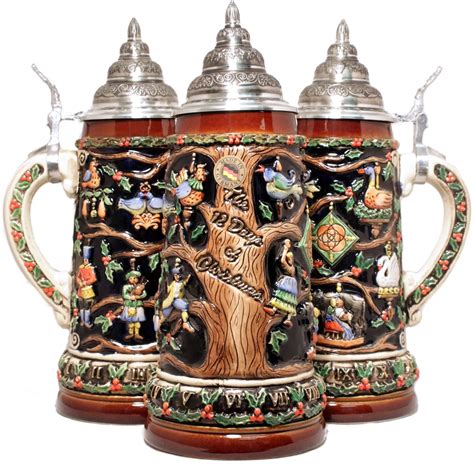 12 Days of Christmas LE German Beer Stein .75L - Authentic Beer Steins ...