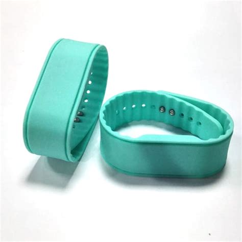 programmable rfid ICODE SLIX wide thick blank silicone bracelets