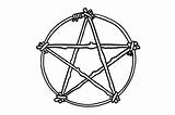 Pentacle Coloring Page sketch template