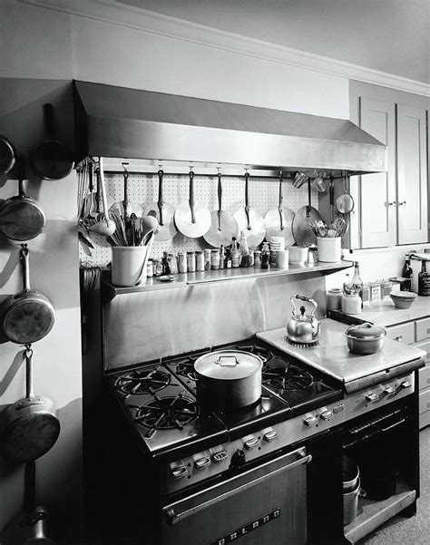 Julia Childs Kitchen In Her House In Cambridge by Pedro E. Guerrero