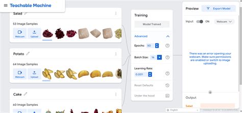 Machine Learning Model with Teachable Machine - Javatpoint