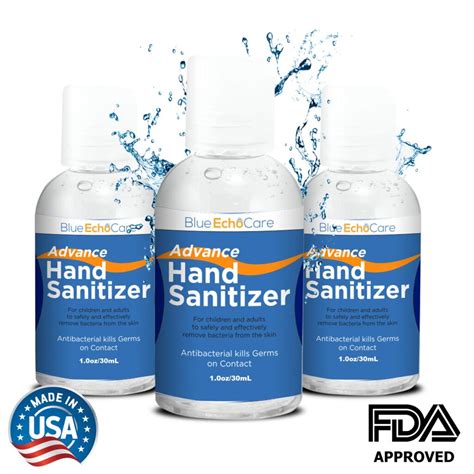 Antibacterial Hand Sanitizer – 62% Isopropyl Alcohol Based Solution -12 Bottles of 1oz per ...