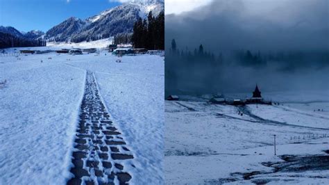 In Pics: Kashmir's Sonamarg Turns Into A Winter Wonderland As Fresh ...