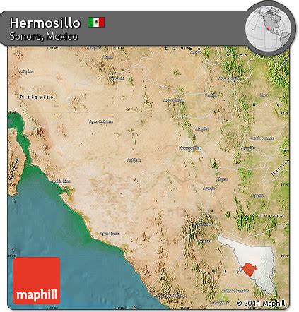 Free Satellite Map of Hermosillo