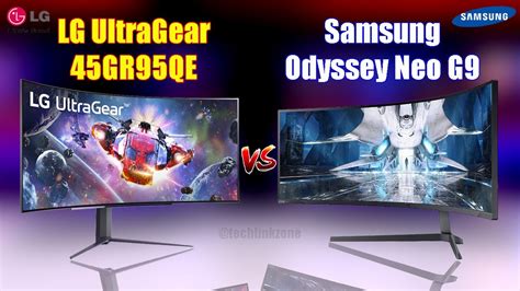 LG UltraGear 45GR95QE 45" vs Samsung Odyssey Neo G9 49" 240Hz Gaming Monitor Comparison . - YouTube