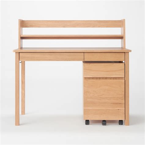 MUJI Wooden Desk Oak | Shopee Singapore