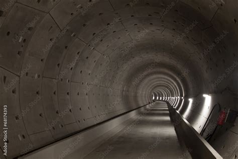 Subway tunnel under construction of the north south subway line Stock ...