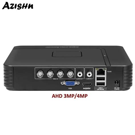 AZISHN AHD 4MP DVR 4CH/8CH Video Recorder H.264 ONVIF WIFI VGA HDMI Video Output Hybrid 5 In 1 ...