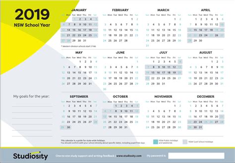 School terms and public holiday dates for NSW in 2019 | Studiosity